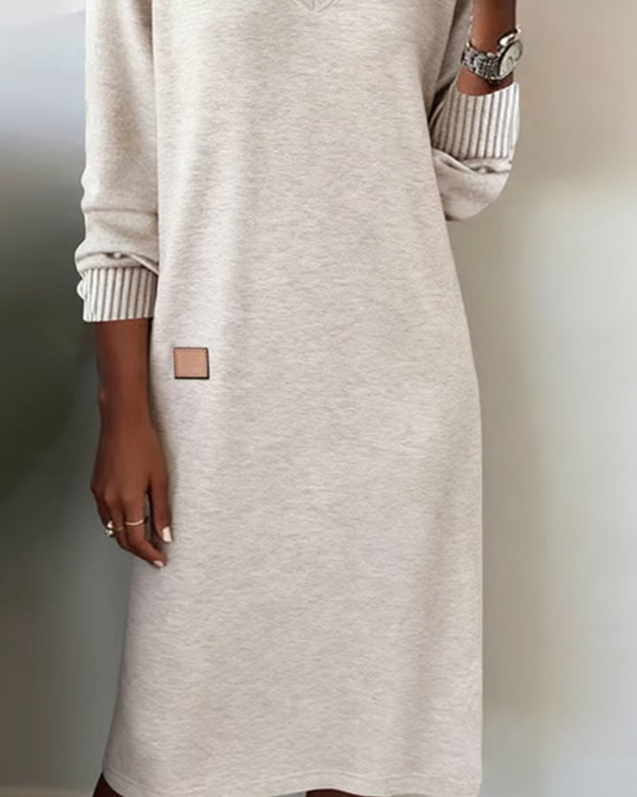 Galenique - Robe pull décontractée à col V