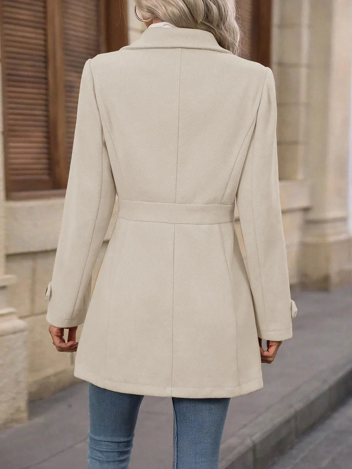 Bellona - Manteau de ville ceinturé sur-mesure