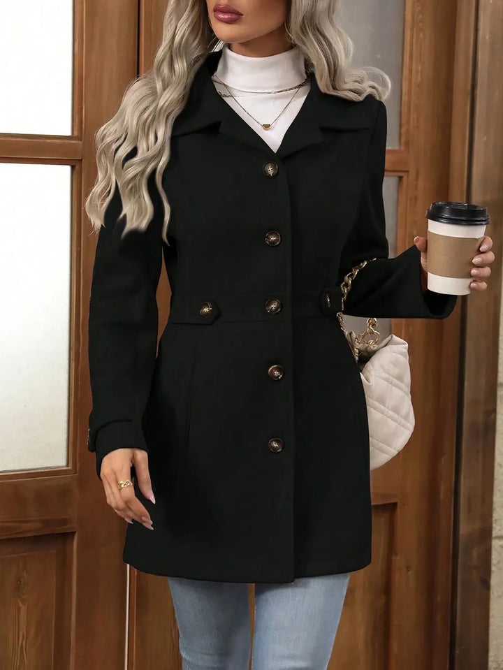 Bellona - Manteau de ville ceinturé sur-mesure