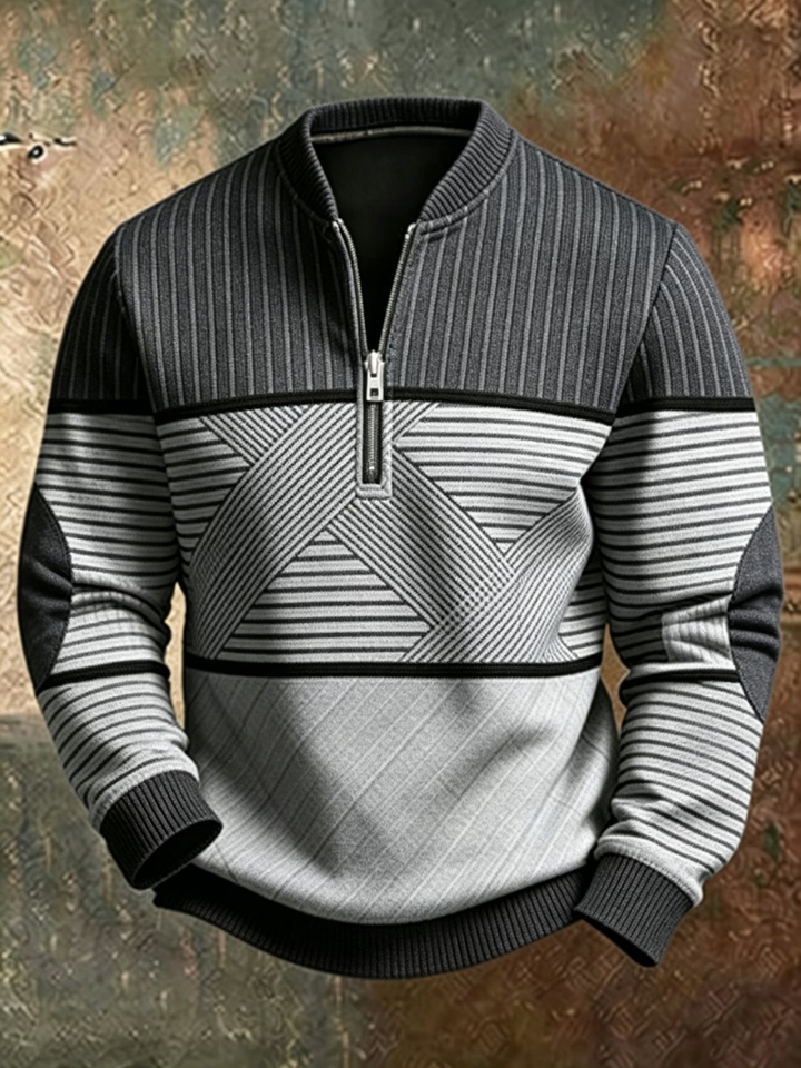Anvar - Pull demi-zip doux