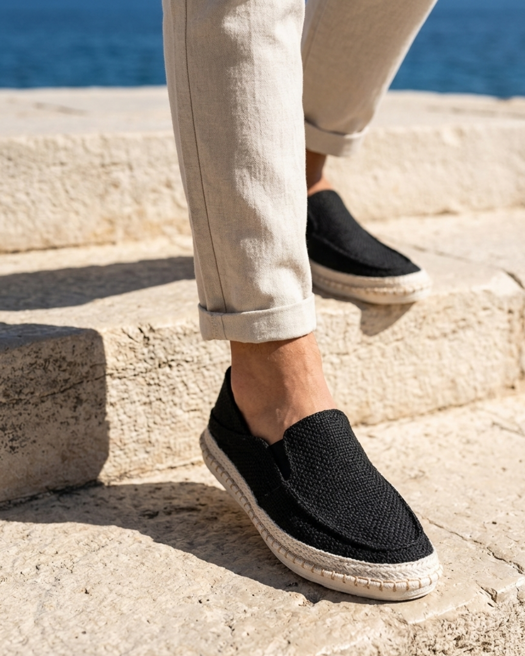 Falkner - Espadrilles à enfiler texturées