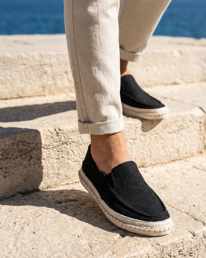 Falkner - Espadrilles à enfiler texturées