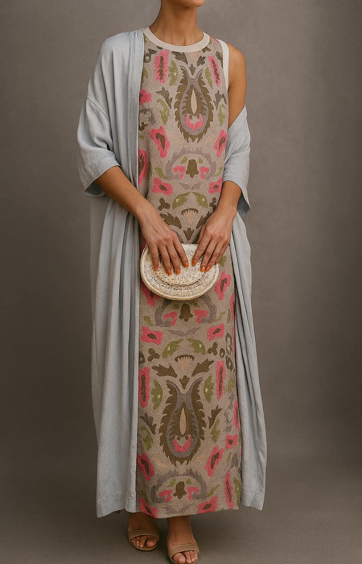Arlisse - Ensemble deux pièces robe et gilet haut de gamme