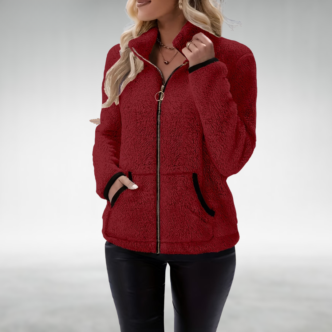 Zafrielle - Veste zippée au toucher doux