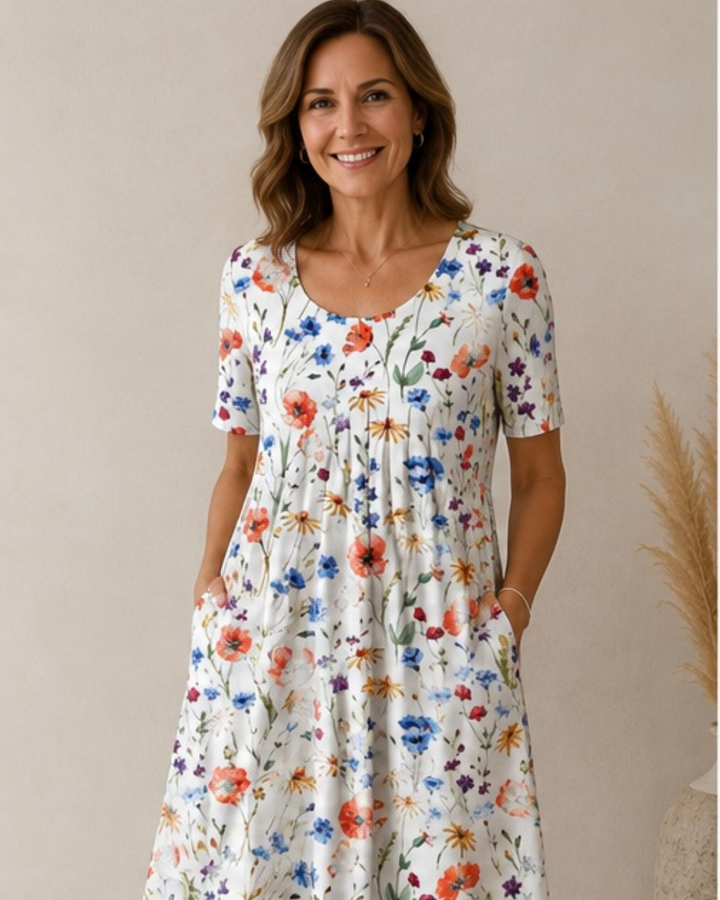 Ailith - Robe drapée au toucher doux