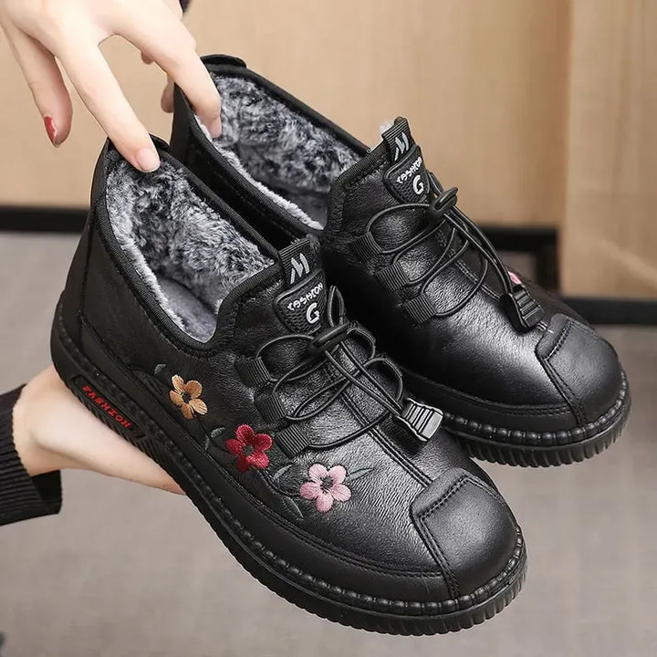Verisse - Bottines confort à broderies florales