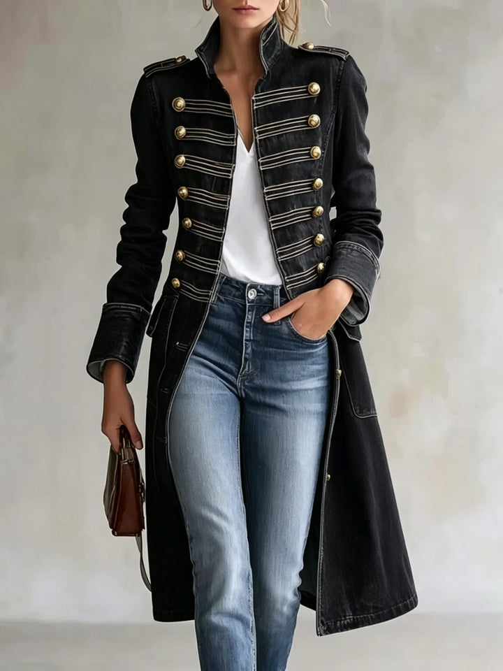 Carisanne - Manteau militaire long et épais