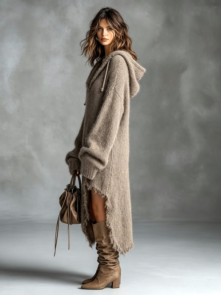 Liesel - Robe midi oversize à capuche