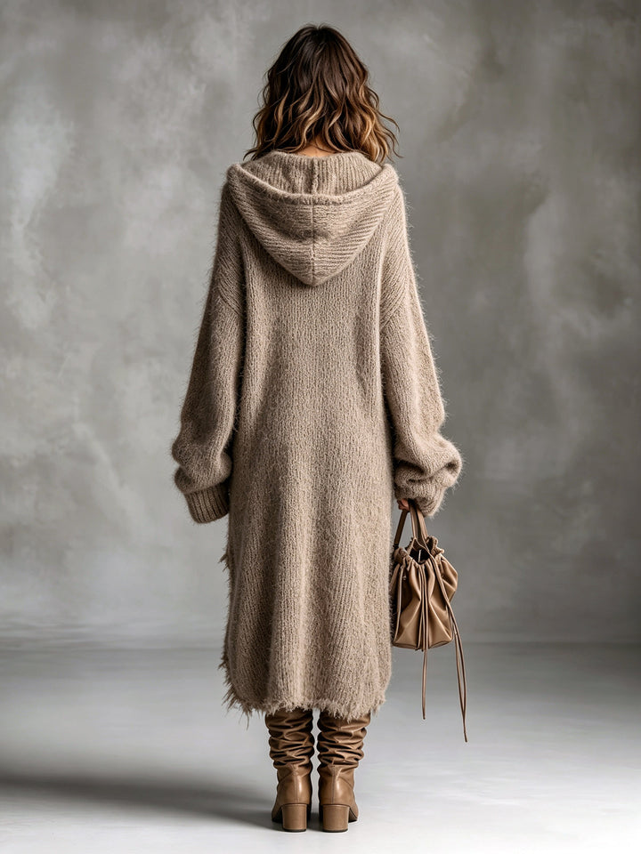 Liesel - Robe midi oversize à capuche