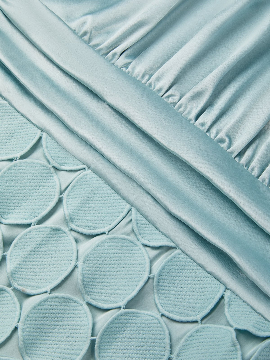 Amabel - Robe midi à encolure américaine de luxe