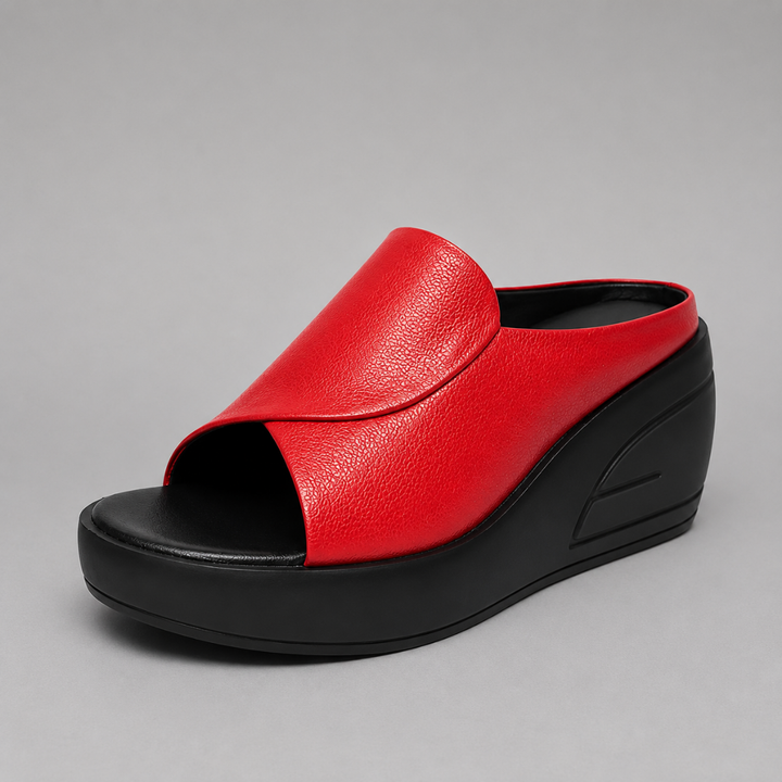 Alcinia - Sandales compensées confortables à enfiler