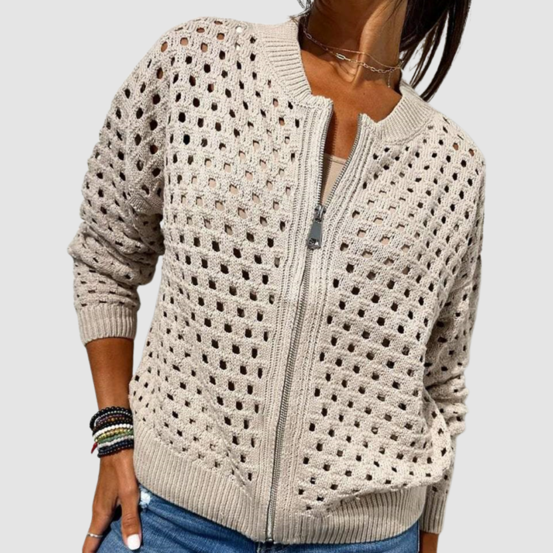 Kaelina - Gilet zippé au toucher doux
