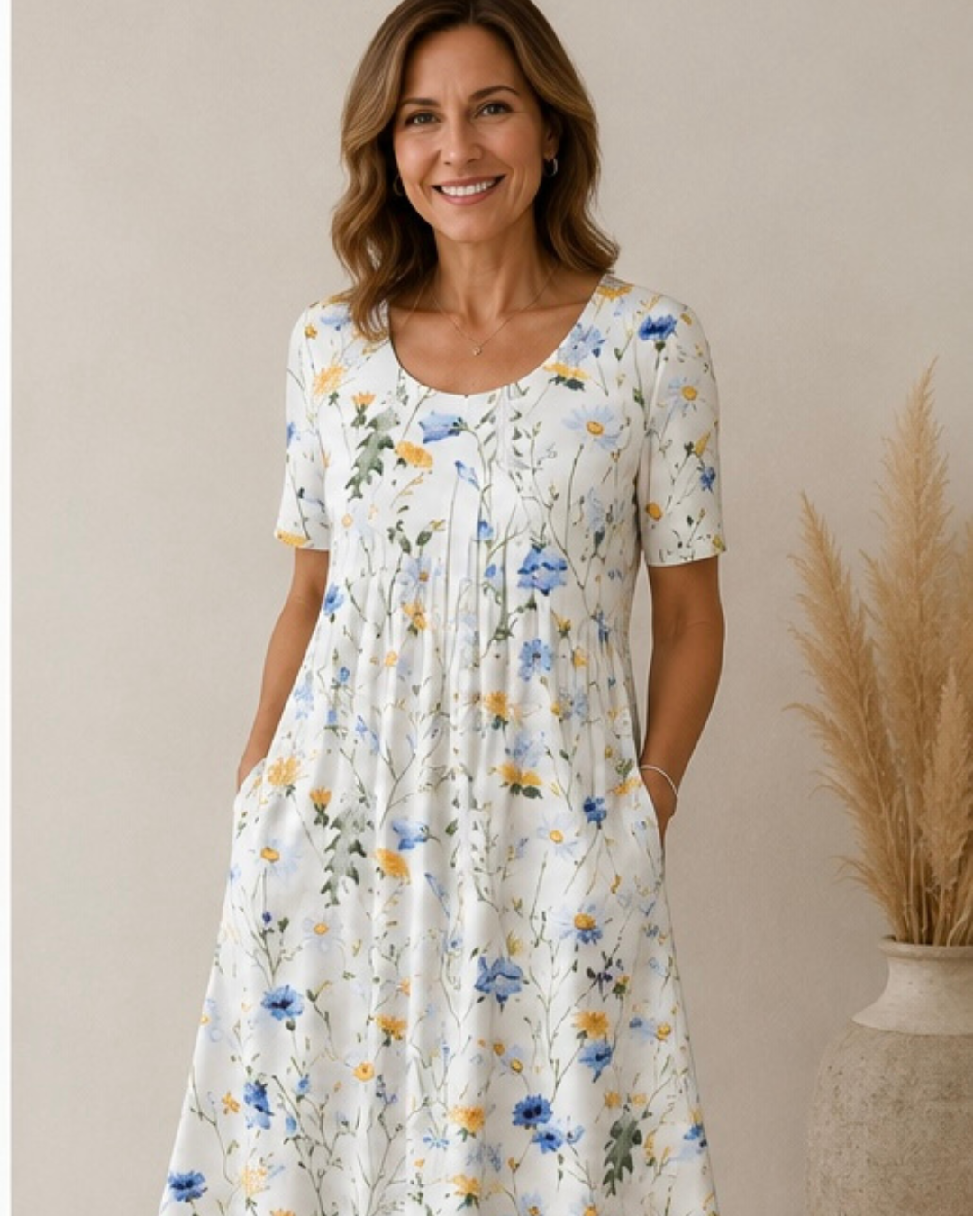 Ailith - Robe drapée au toucher doux