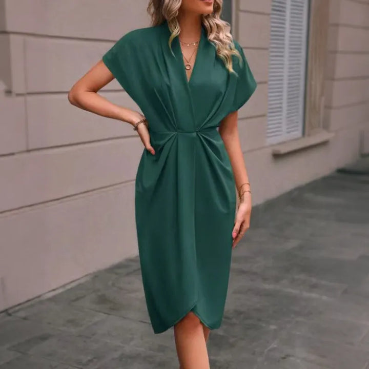 Alastrina - Robe midi élégante à manches longues