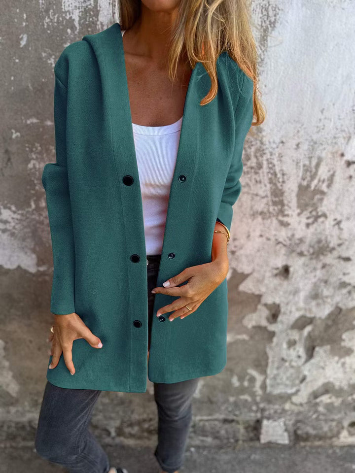 Aloura - Veste à capuche boutonnée, coupe décontractée