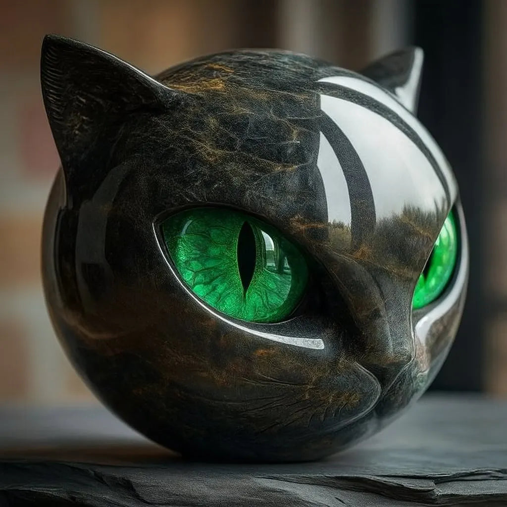 Bellanora - Ornement sculptural tête de chat