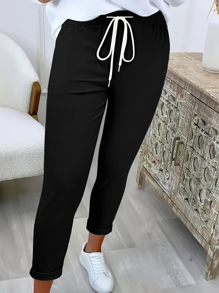 Tansy - Pantalon ajusté stretch à cordon de serrage