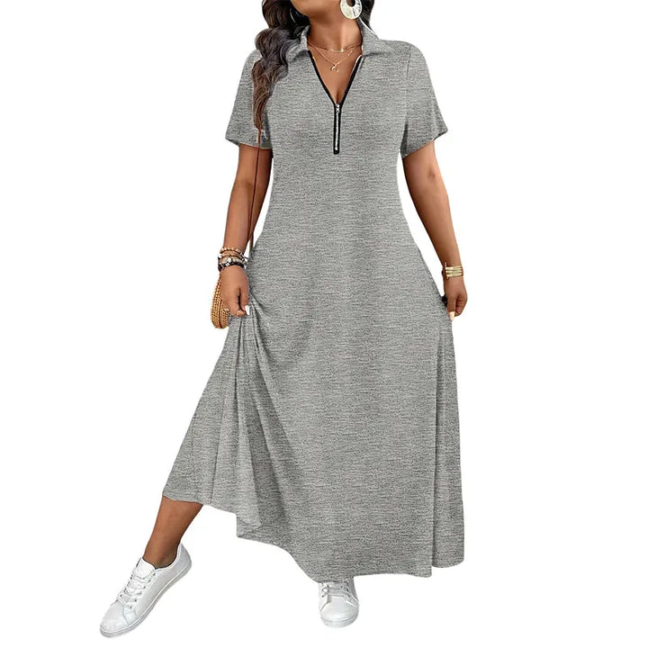 Primelle - Robe longue à col zippé, au toucher doux