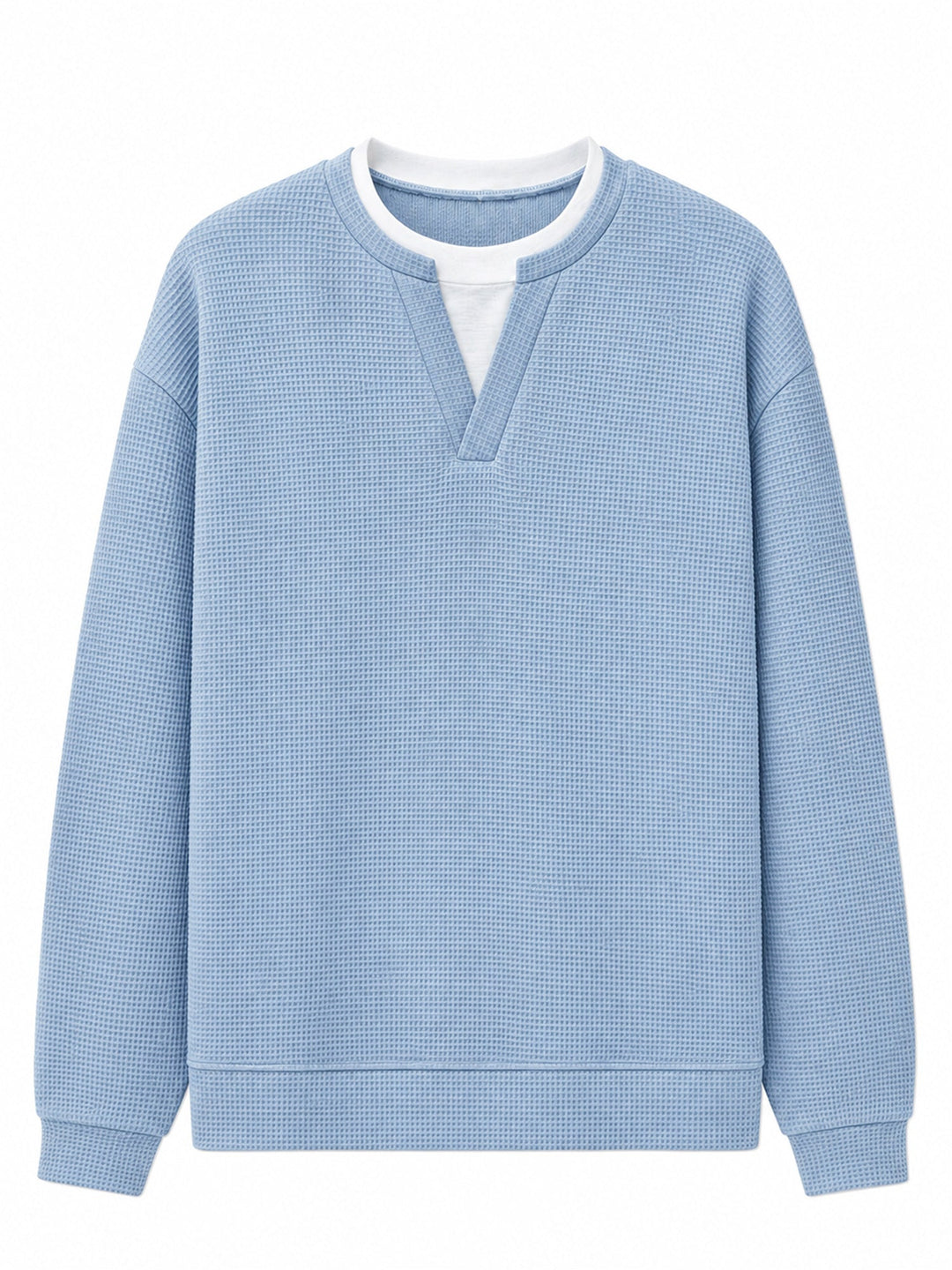Oswald - T-shirt à manches longues en maille gaufrée
