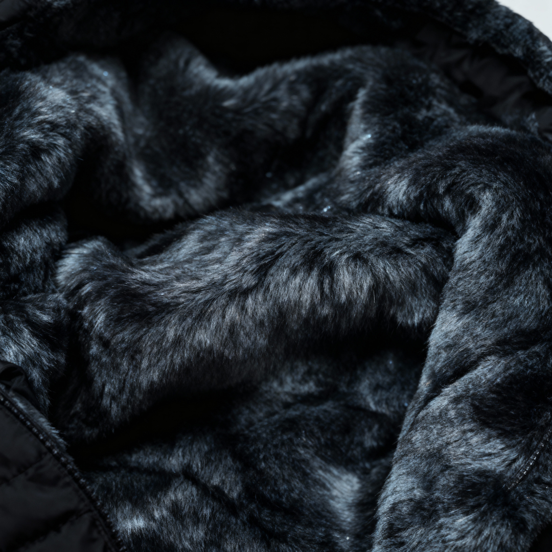 Leni - Manteau matelassé à capuche, doublé et chaud