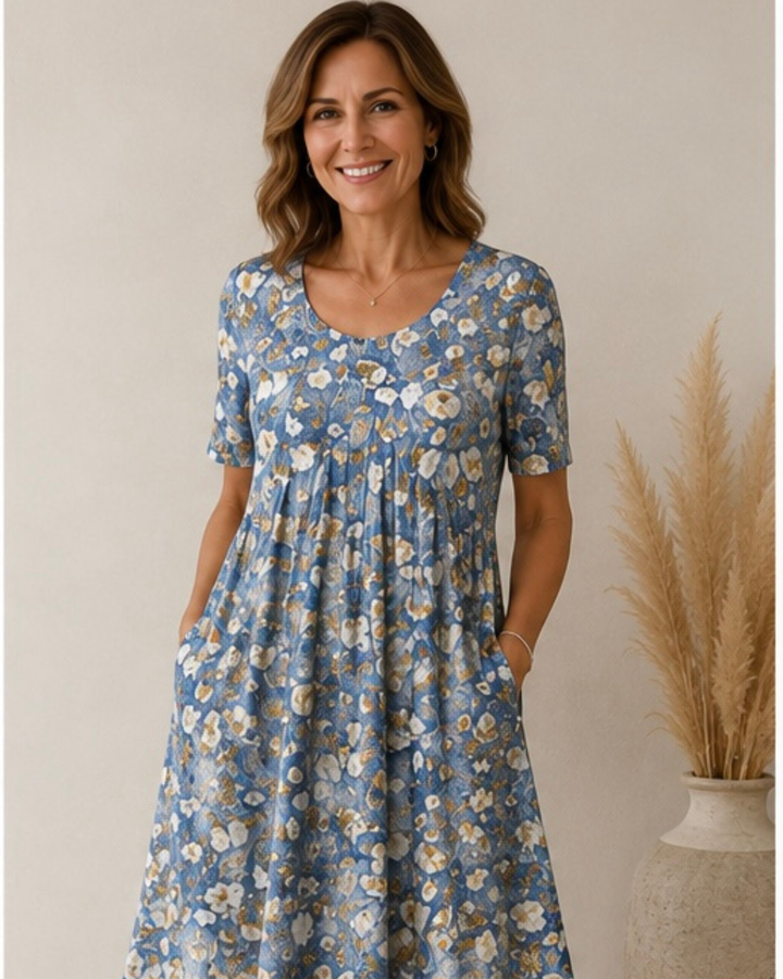 Ailith - Robe drapée au toucher doux