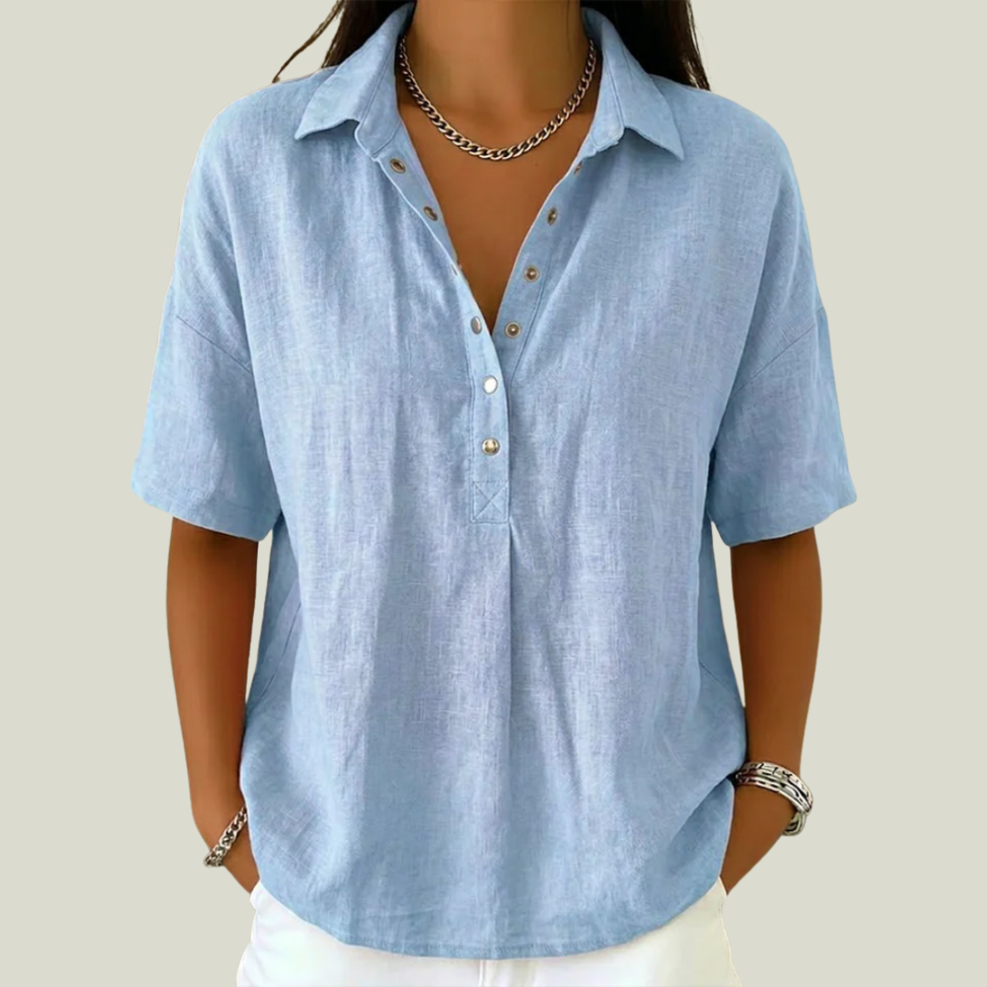 Nina - Blouse à col souple
