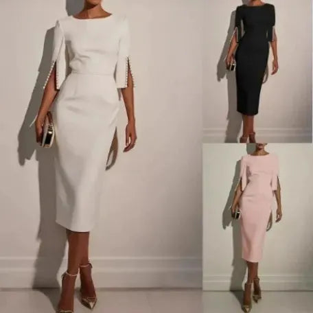 Anneliese - Robe fourreau stretch au toucher doux