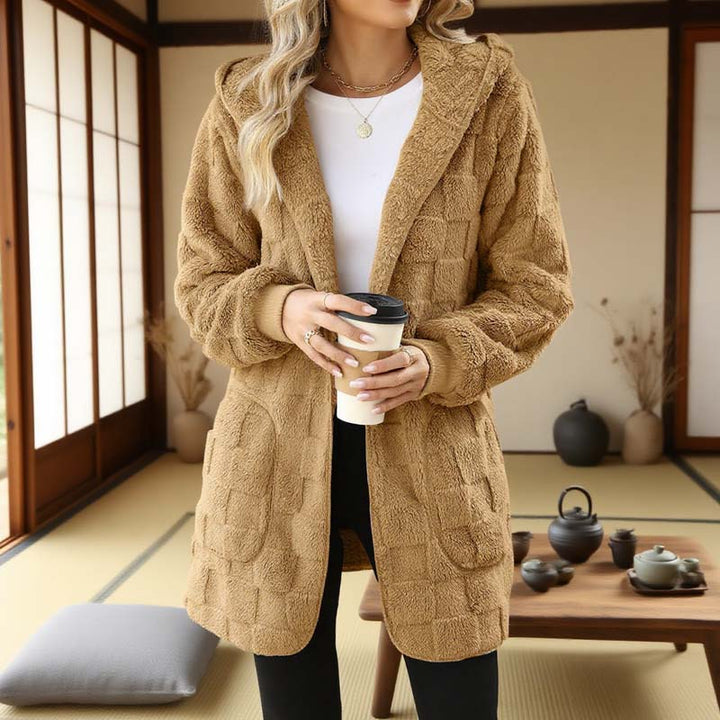 Zinnabelle - Cardigan à capuche effet peluche
