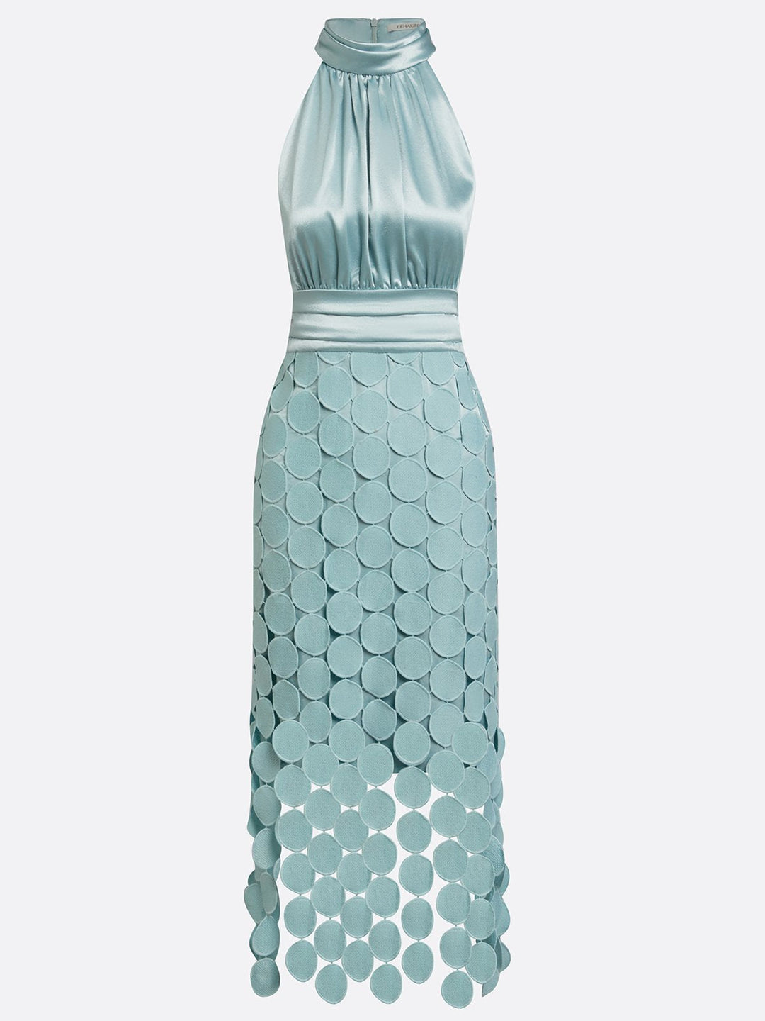 Amabel - Robe midi à encolure américaine de luxe