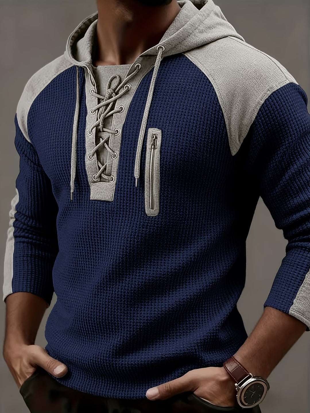 Ashcombe - Sweat à capuche côtelé et confortable