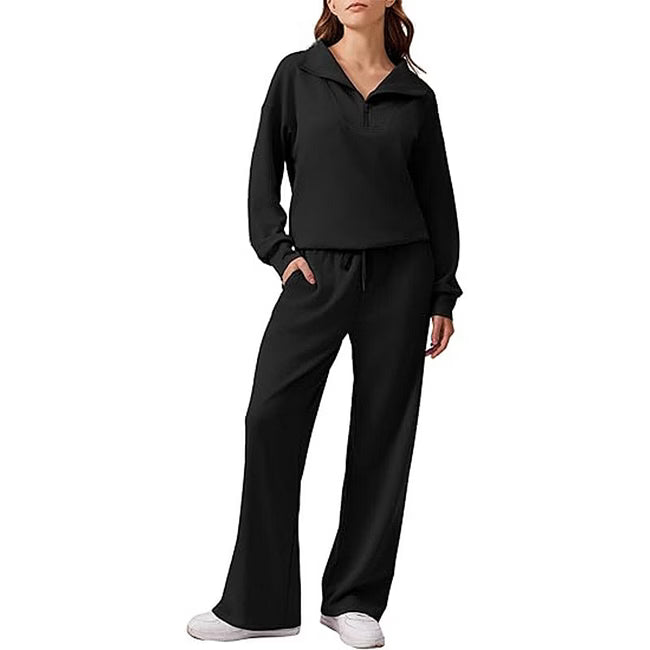 Maud - Ensemble décontracté à demi-zip