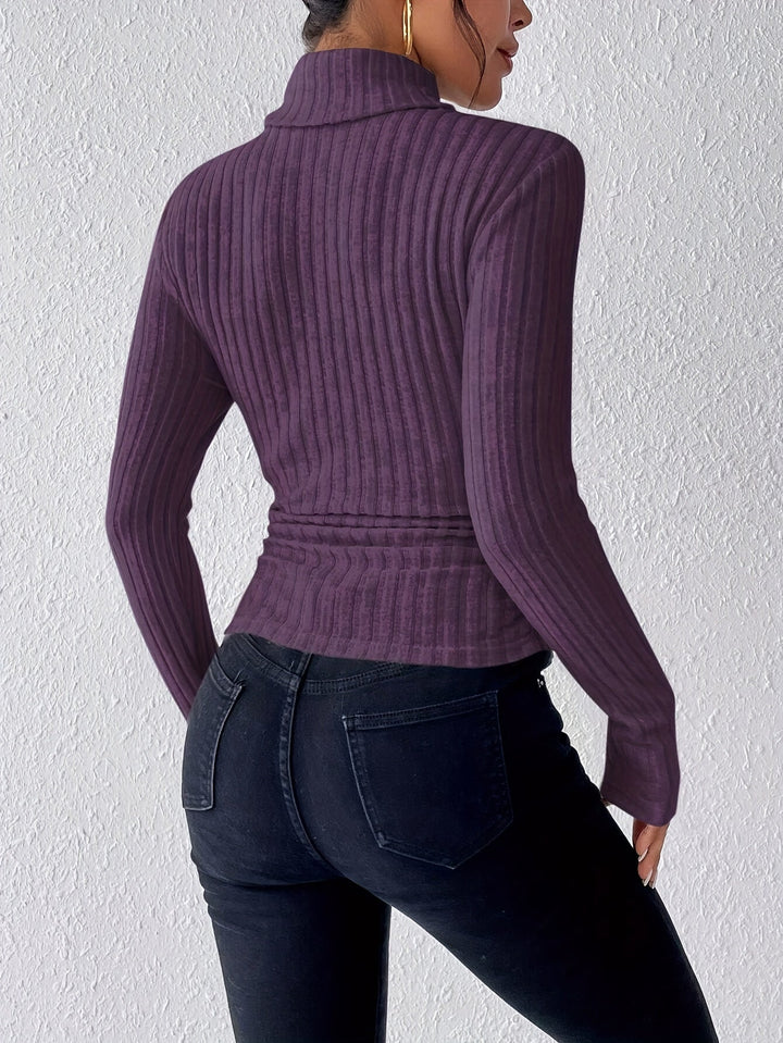 Amity - Pull à col roulé doux au toucher