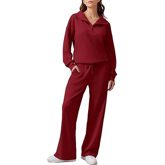 Maud - Ensemble décontracté à demi-zip