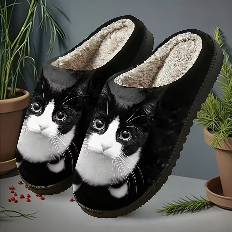 Zita - Chaussons ultra-doux à motif chat