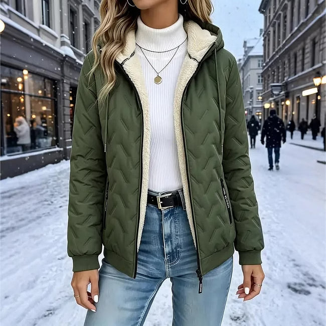 Beata - Sweat zippé à capuche doux au toucher