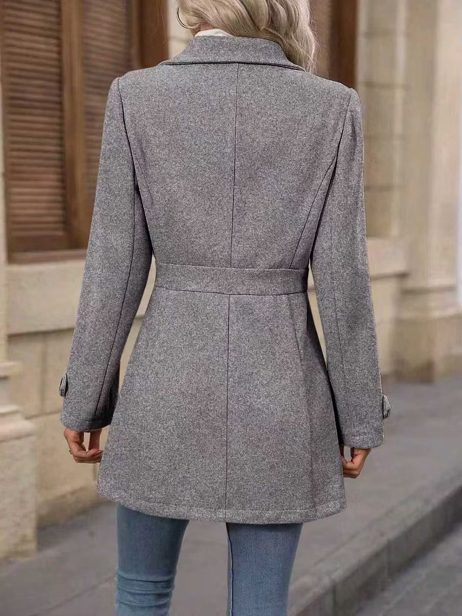 Bellona - Manteau de ville ceinturé sur-mesure