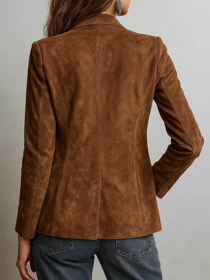 Mirevalle - Blazer sur-mesure en suède vintage