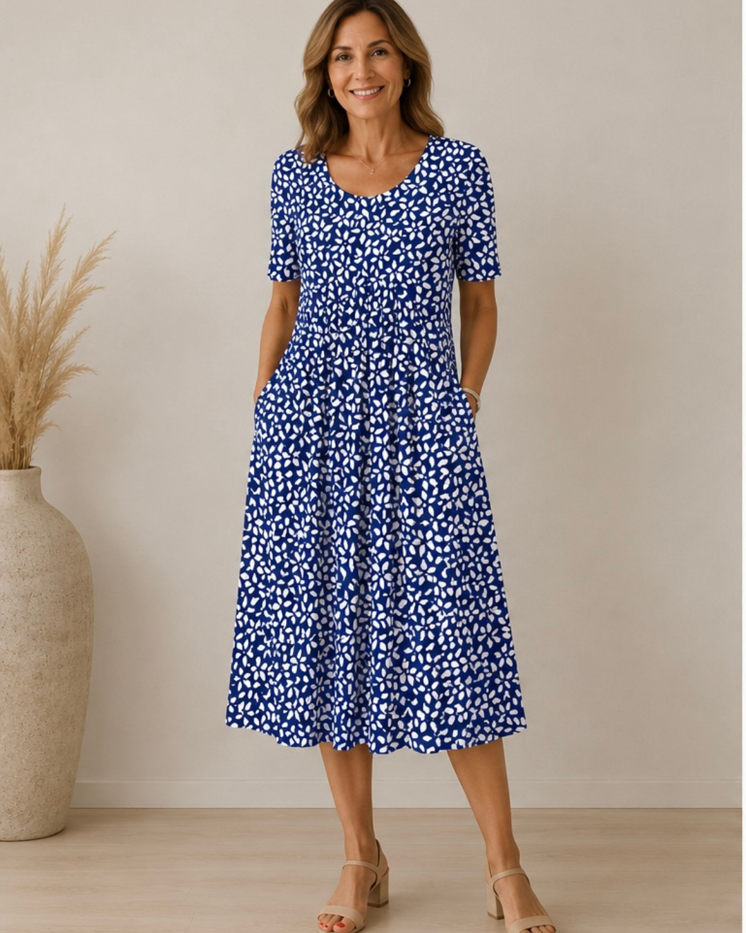 Ailith - Robe drapée au toucher doux