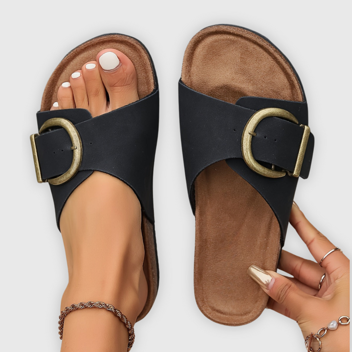 Emilia - Sandales matelassées