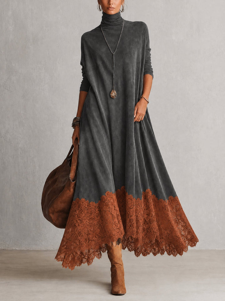 Lavina - Robe trapèze maxi au toucher doux