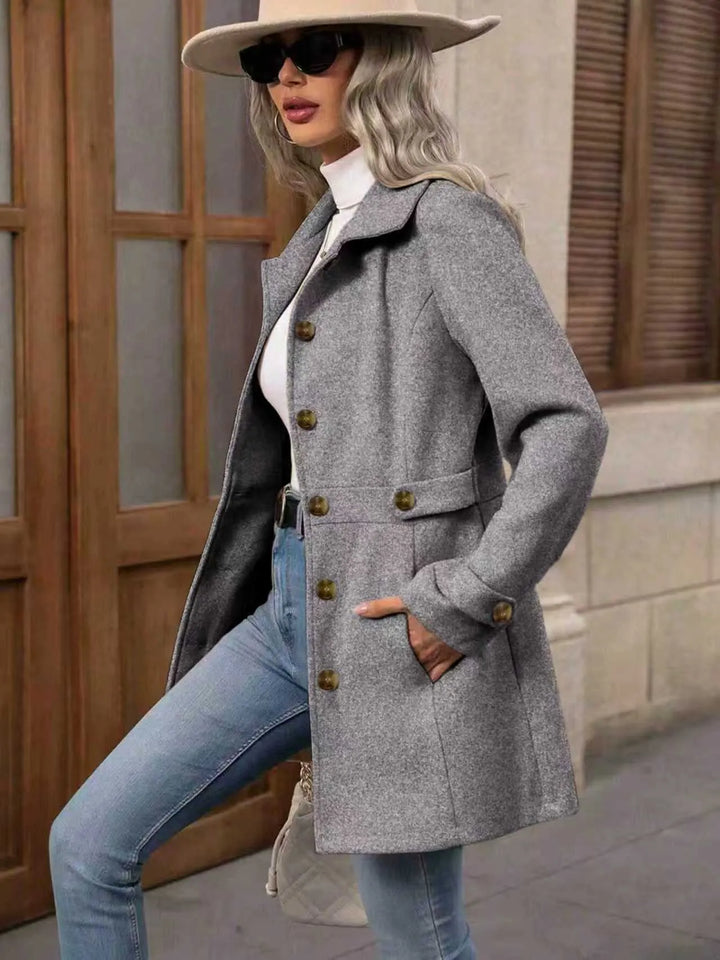 Bellona - Manteau de ville ceinturé sur-mesure