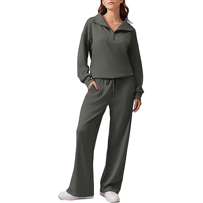 Maud - Ensemble décontracté à demi-zip