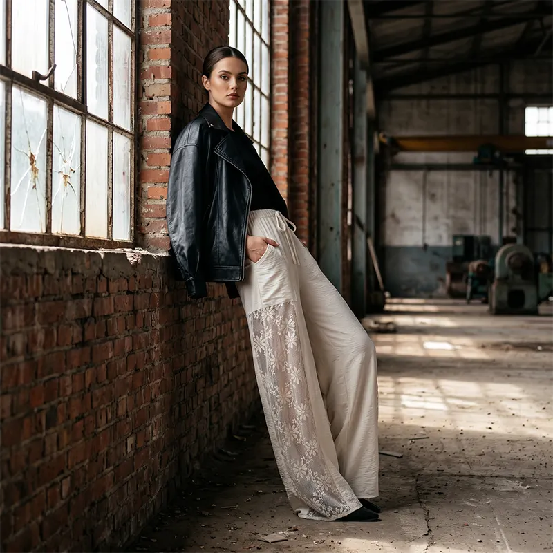 Carlotta - Pantalon en dentelle léger