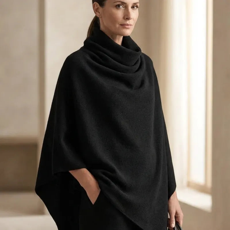 Kaelis - Ensemble pantalon deux pièces à col roulé drapé