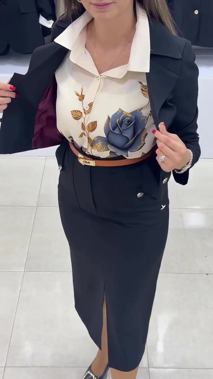Xavina - Tailleur jupe sur-mesure