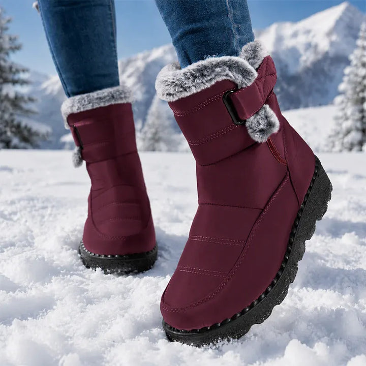 Adina - Bottines d'hiver à revers en peluche