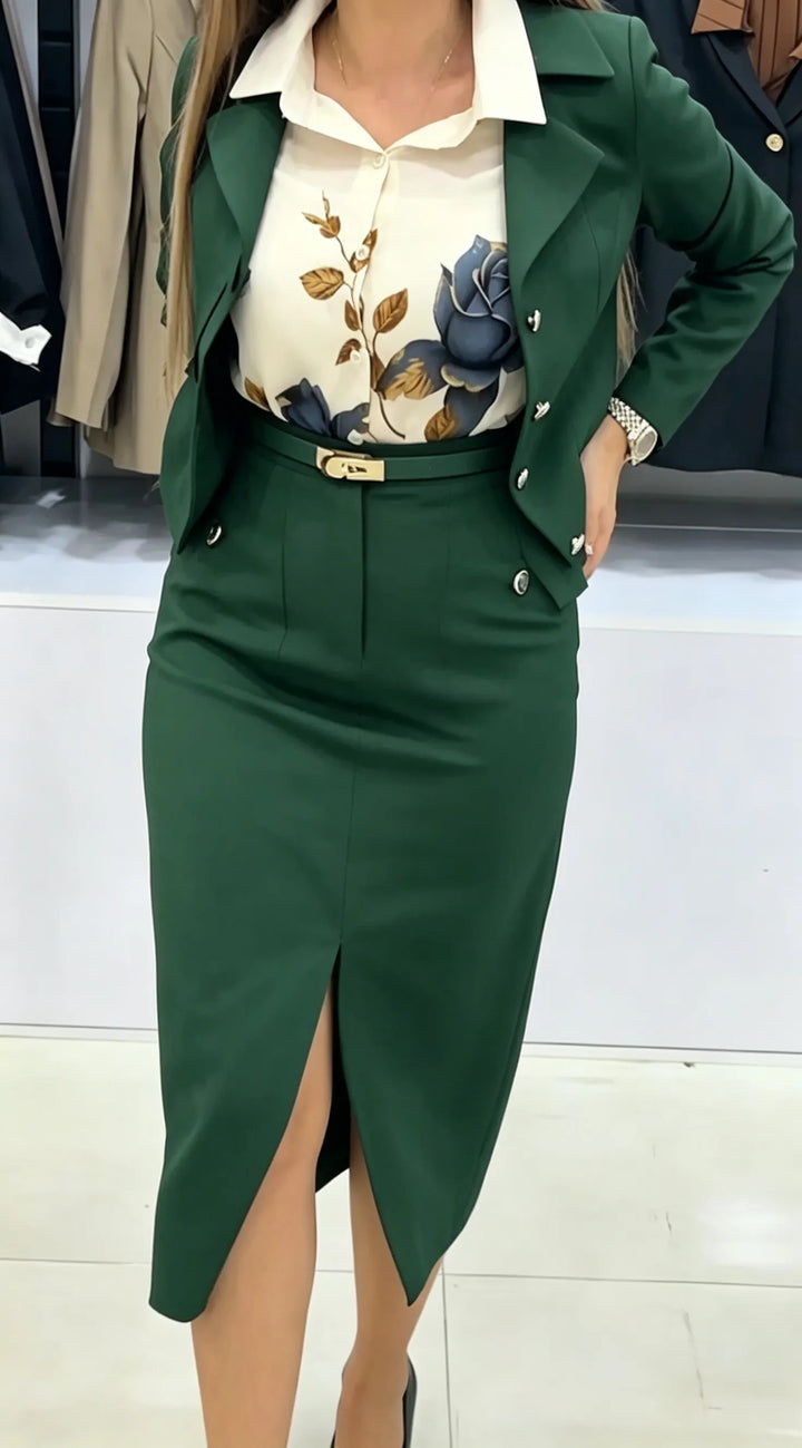 Xavina - Tailleur jupe sur-mesure