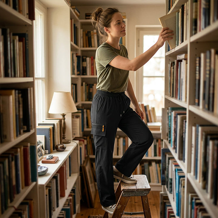 Becca - Pantalon cargo à cordon de serrage
