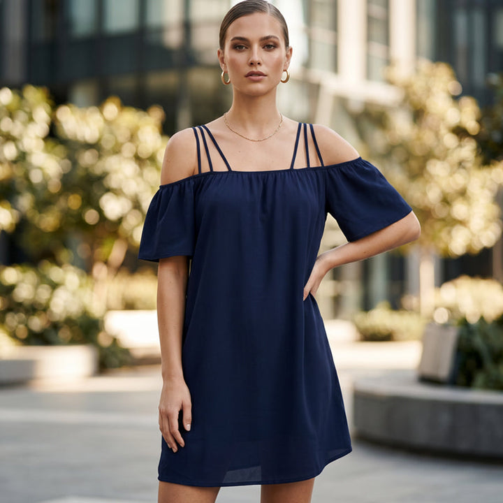 Alissia - Robe Bardot aérienne