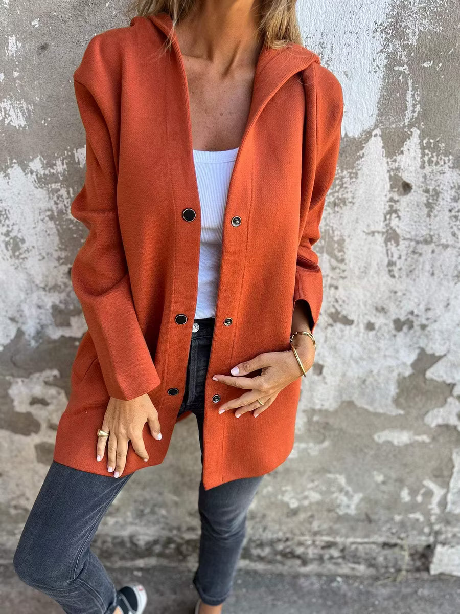 Aloura - Veste à capuche boutonnée, coupe décontractée